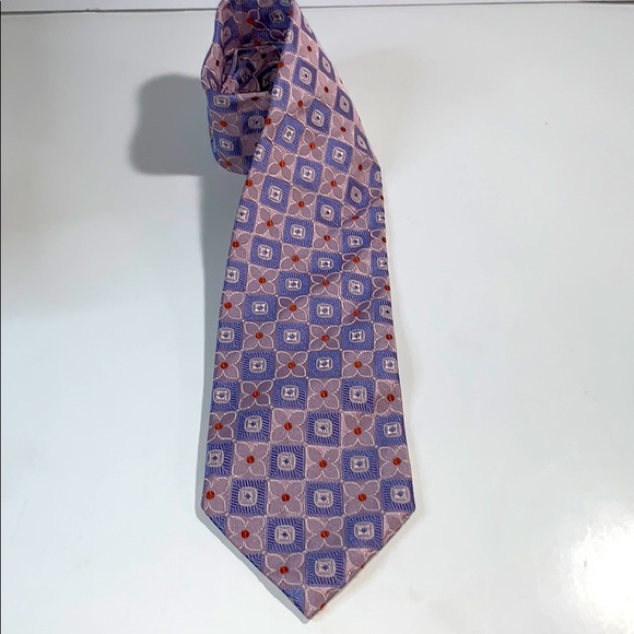Villa Bolgheri Other - Men's Villa Bolgheri Italia Pink Square Floral Tie